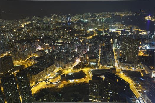 Hong Kong famous night view