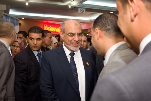 Hammamet – September 19: Mr Hamadi Jebali, Head of the Tunisian Government at the inauguration of the ICT4ALL Exibition held at the Congress and Exhibition Center of Medina-Hammamet in Yasmine Hammamet, Tunisia on September 19, 2012