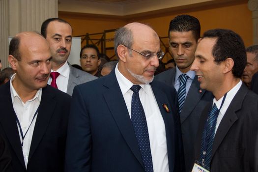 Hammamet – September 19: Mr Hamadi Jebali, Head of the Tunisian Government at the inauguration of the ICT4ALL Exibition held at the Congress and Exhibition Center of Medina-Hammamet in Yasmine Hammamet, Tunisia on September 19, 2012