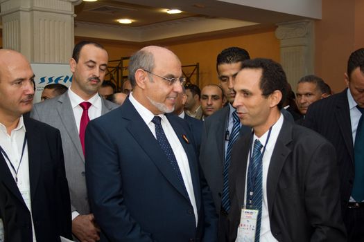 Hammamet – September 19: Mr Hamadi Jebali, Head of the Tunisian Government at the inauguration of the ICT4ALL Exibition held at the Congress and Exhibition Center of Medina-Hammamet in Yasmine Hammamet, Tunisia on September 19, 2012