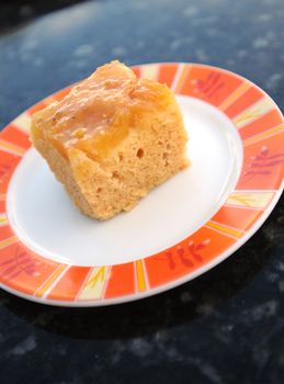 pineapple upside down cake for dessert