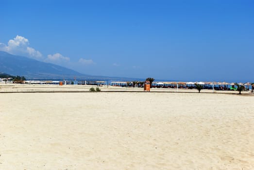 beach summer vacation scene greece