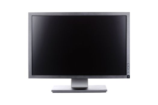 professional ips panel lcd monitor, isolated on white