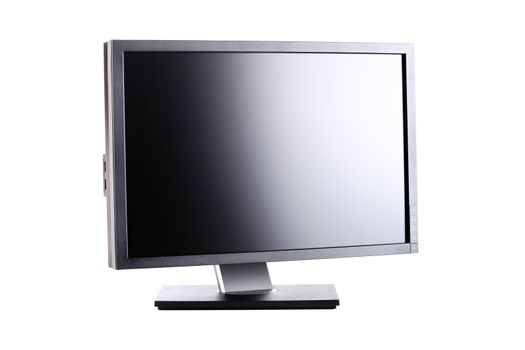 professional ips panel lcd monitor, isolated on white