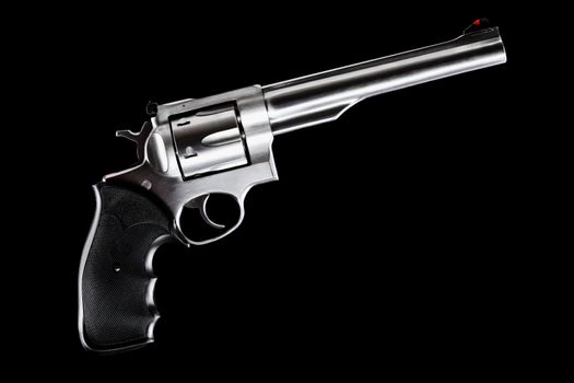 revolver against black background, 44 magnum caliber