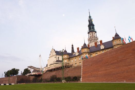 Jasna Gora monastery at dawn, Czestochowa in Poland