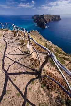 Viewpoint to Ilheu da Cal, Porto Santo, Madeira islands in Portugal