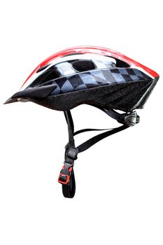 mountain bike helmet, isolated on white background