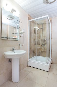 ceramic elements in a beautiful bathroom