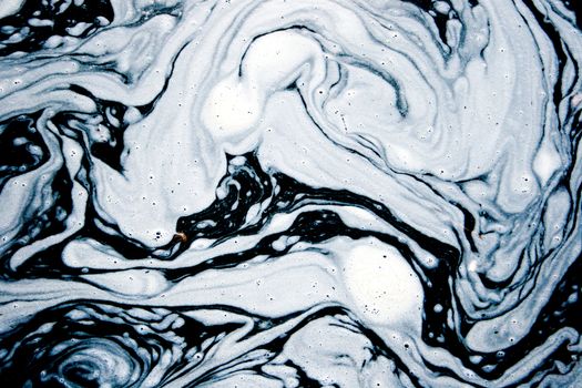 abstract of a water foam forming interesting patterns