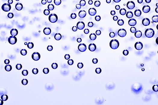 air bubbles in water, abstract close up photo