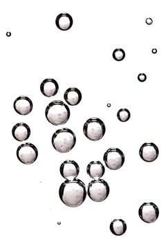 air bubbles, abstract close up stock photo