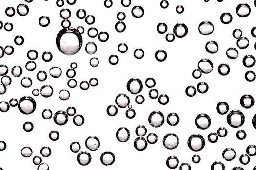 air bubbles, abstract close up stock photo