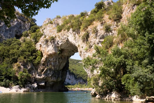 Vallon Pont d'Arc, a natural bridge in the Ard�che France