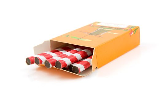Chocolate cigarettes for Sinterklaas, event in the Dutch in 