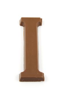 Chocolate letter I for Sinterklaas, event in the Dutch in december