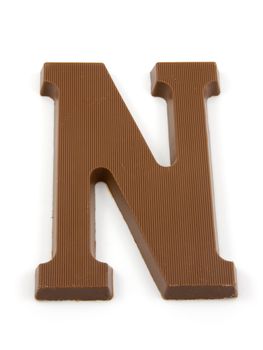 Chocolate letter N for Sinterklaas, event in the Dutch in december