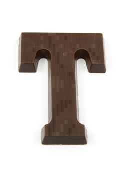 Chocolate letter T for Sinterklaas, event in the Dutch in december