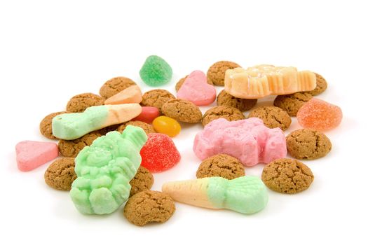 Typical dutch sweets: pepernoten (ginger nuts) for a celebration at 5 december in the Netherlands