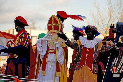 Sinterklaas entry in Holland, a typical Dutch event every year in november