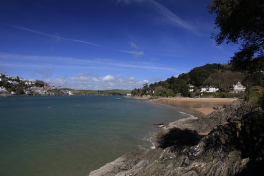 East Portlemouth beach on a sunny day