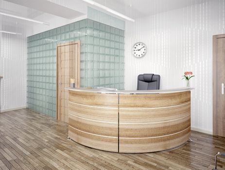 A reception area - modern interior
