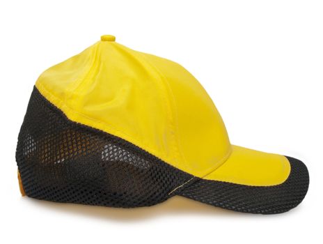 yellow cap with black border - side view