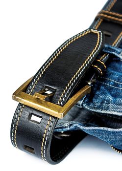 Jeans with belt