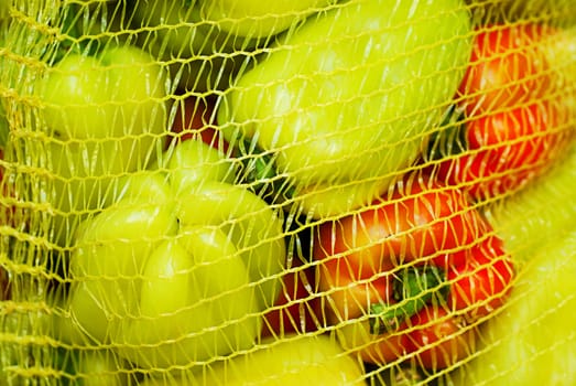 colorful bell peppers, natural background