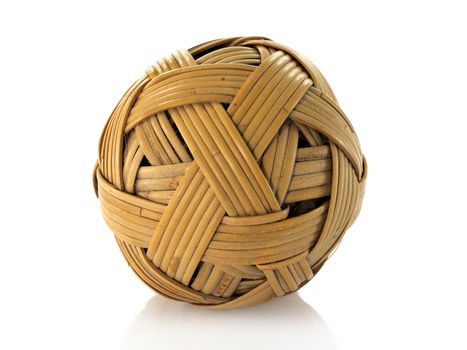 rattan ball used in asia sport sepak