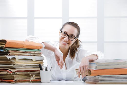 Portrait of an smiling Business woman at the office 
