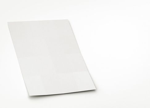 blank paper or brochure sheet, to replace with image.
