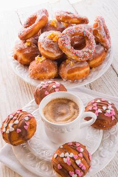 bismarck doughnuts on a plate