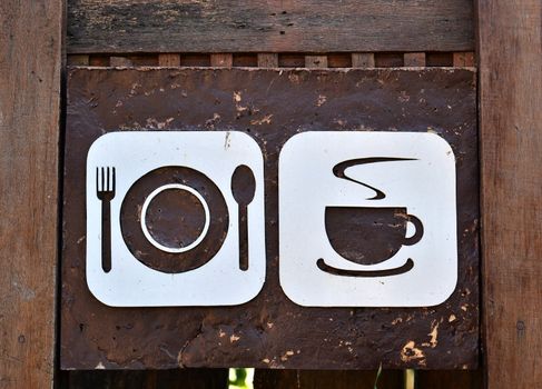 food and beverage sign board