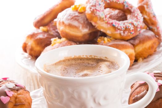 bismarck doughnuts on a plate