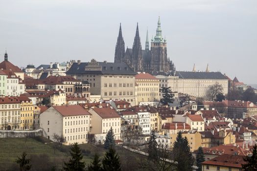 Beautiful landscapye of Prague Castle