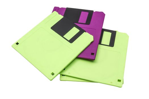 Computer floppy disk isolated on white background 