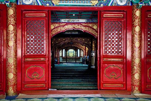Interior Cow Street Niu Jie Mosque Beijing China  For the Hui Minority  Famous Moslem Mosque