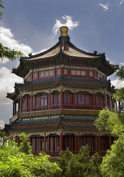 Longevity Hill Tower of the Fragrance of the Buddha Summer Palace Beijing China