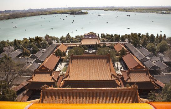 Kunming Lake from Longevity Hill Summer Palace Beijing China