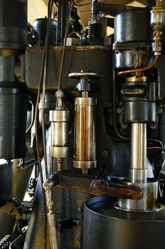 Big diesel engine water pump from 1930