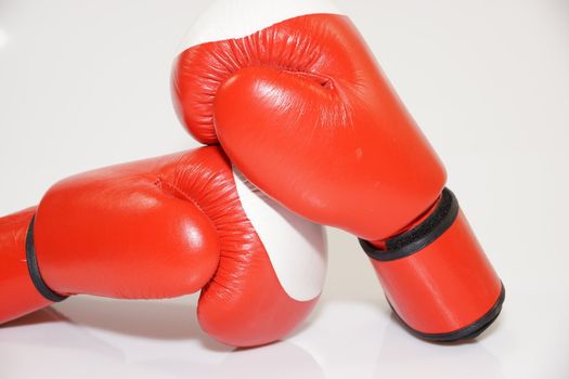 boxing gloves on a white background