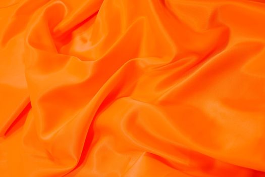 orange silk material