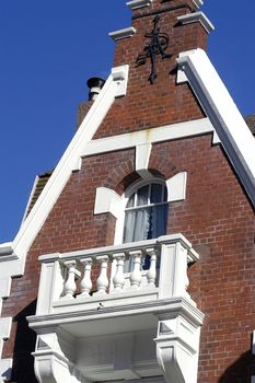 frontage of building of Touquet in the north of France                                