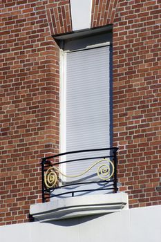 frontage of building of Touquet in the north of France                                