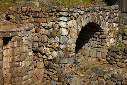 Traditional stone Inca oven in Cuenca, Ecuador
