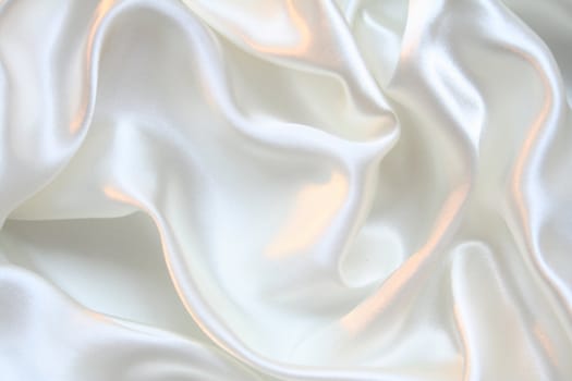 Smooth elegant white silk can use as background 