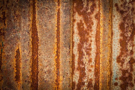 Rusty on zinc metal plate texture