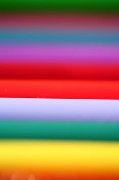not created abstractions, curves, lines, patterns, here close up picture of children pencils with narrow dof

