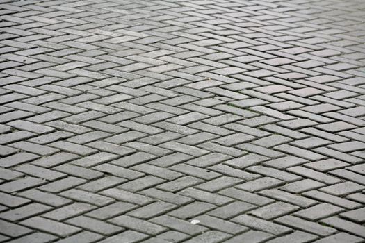stones pavement  in a street un amsterdam Holland

